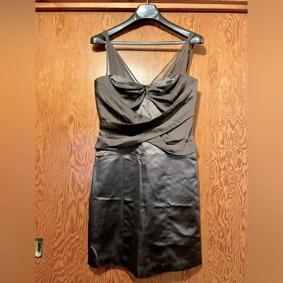 NWOT Max and Cleo chocolate brown prom/formal event mini dress